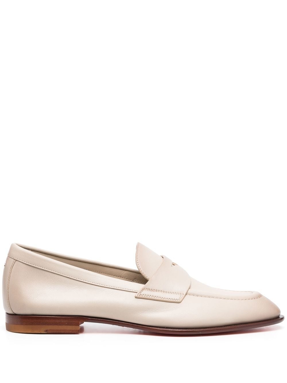 leather penny loafers - 1