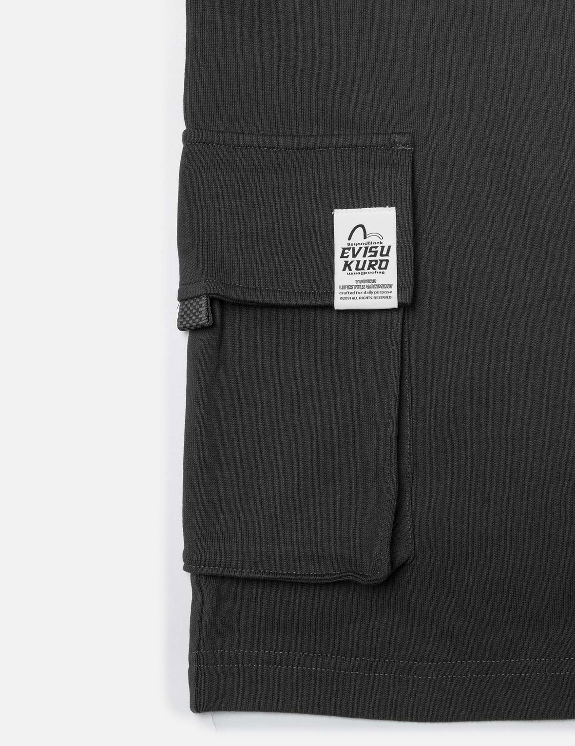EVISUKURO Embroidery Oversized T-shirt - 5