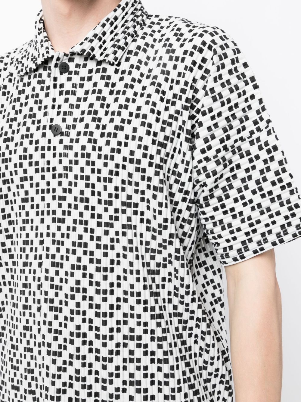 check-pattern polo shirt - 5