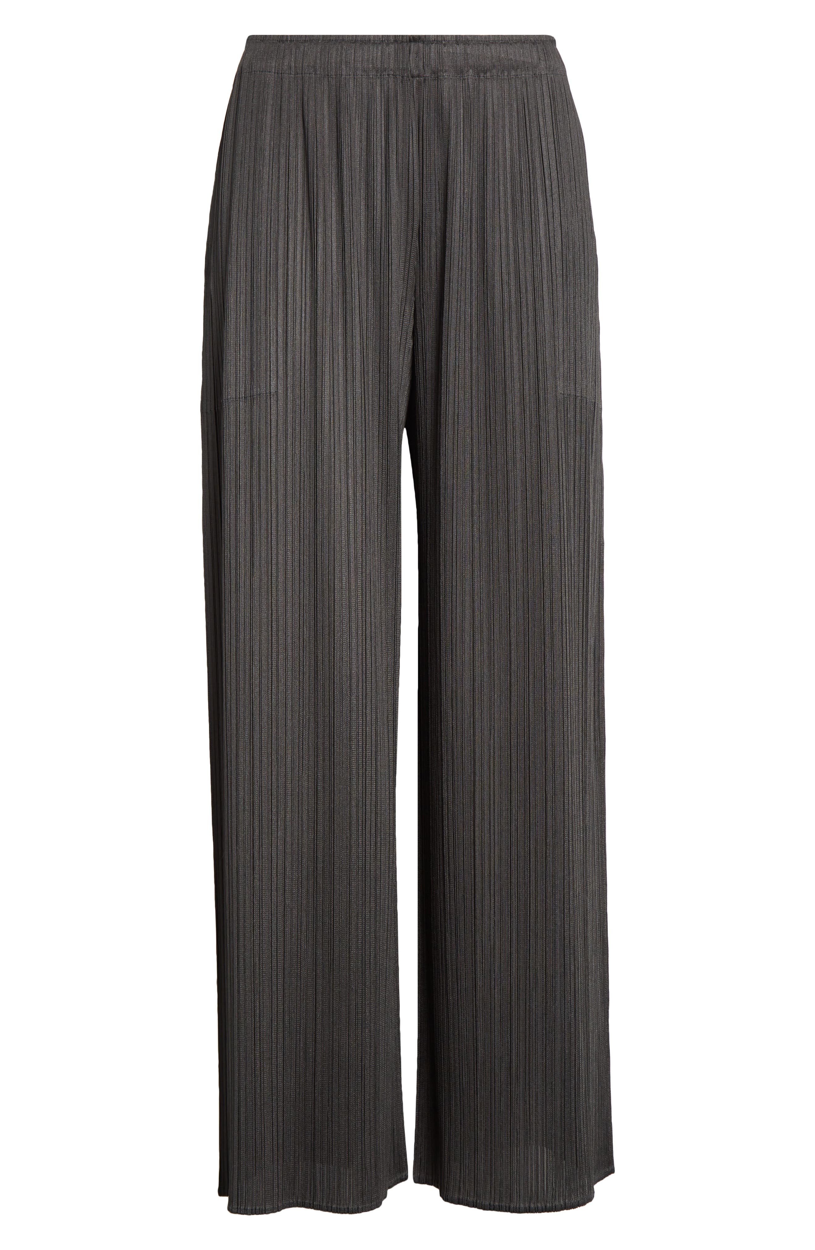 Pleats Please Issey Miyake Monthly Colors June Pleated Pants in Charcoal Gray at Nordstrom - 5