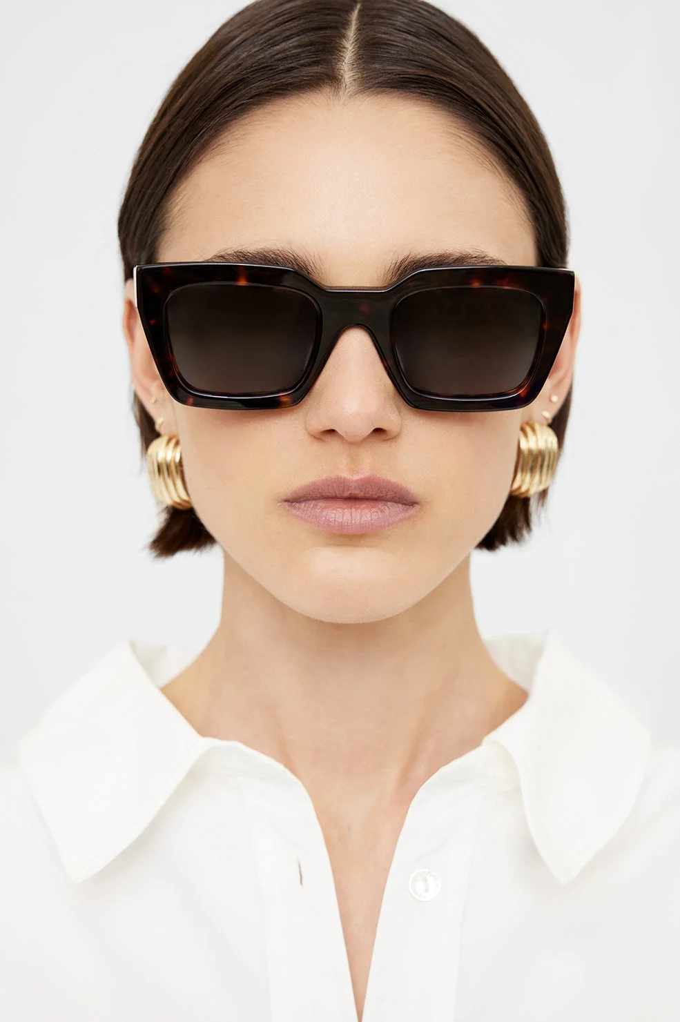 ANINE BING Indio Sunglasses - Dark Tortoise | REVERSIBLE display picture 2