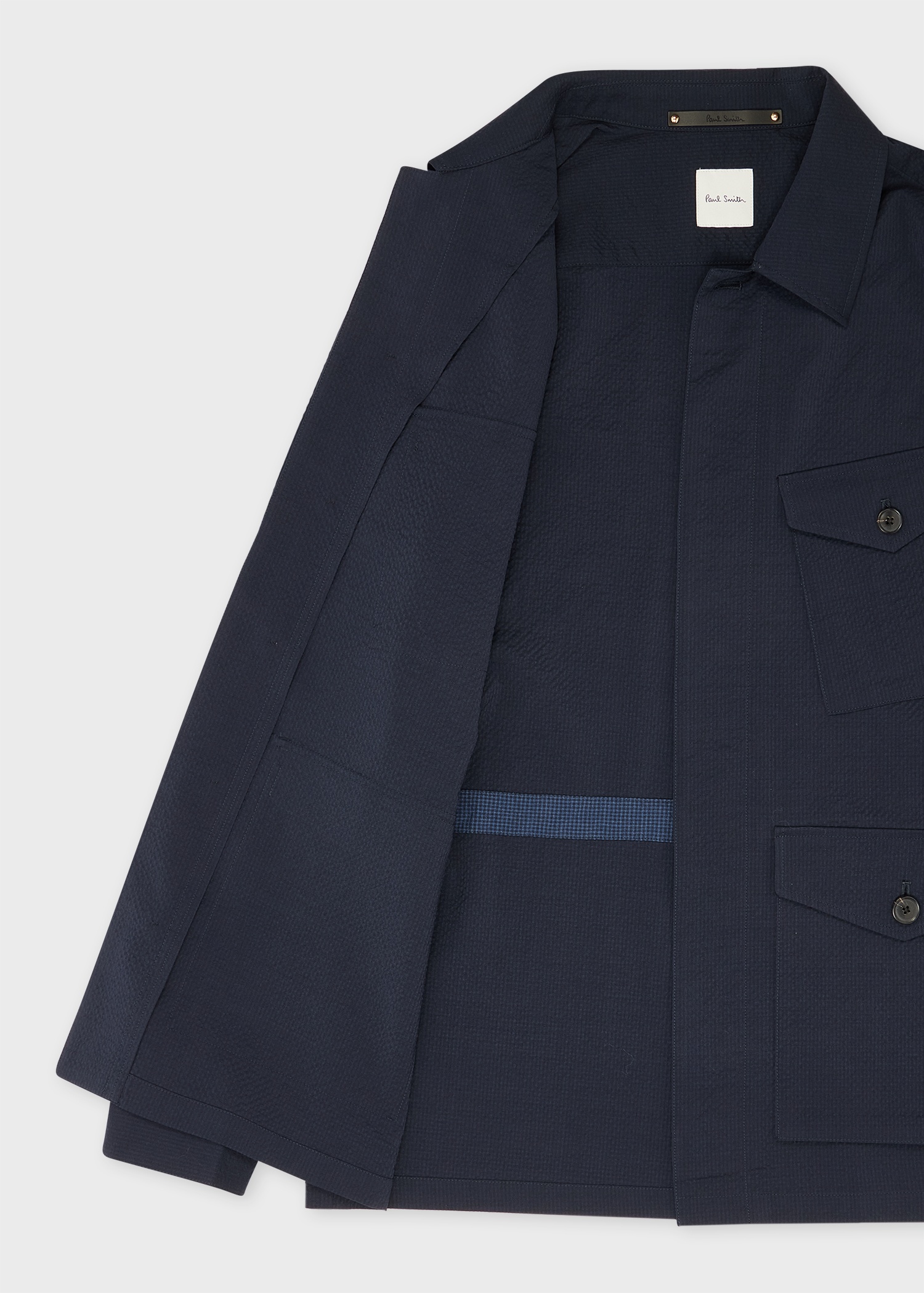 Dark Navy Seersucker Wool Co-ord - 4