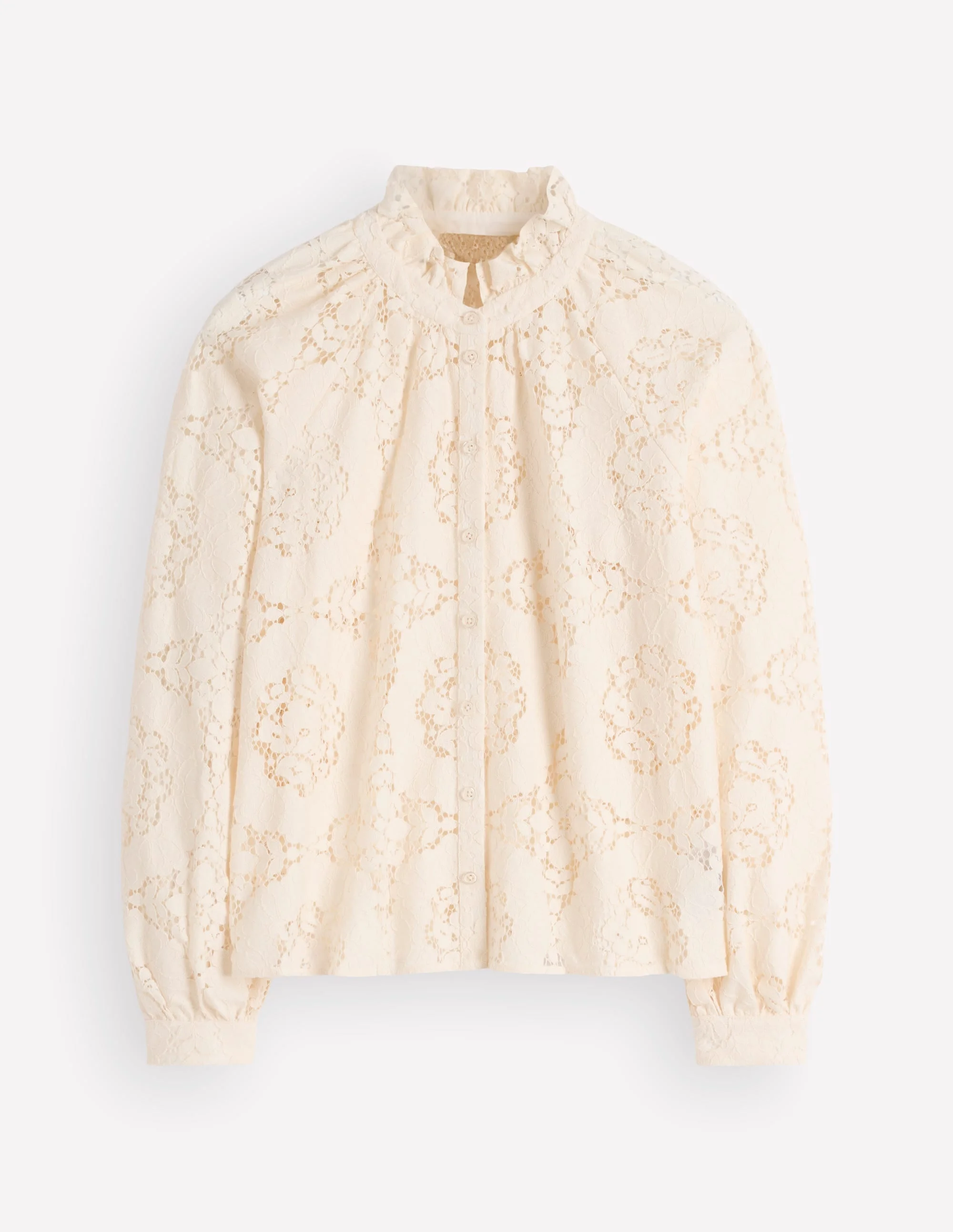 Erica Lace Top-Ivory - 1