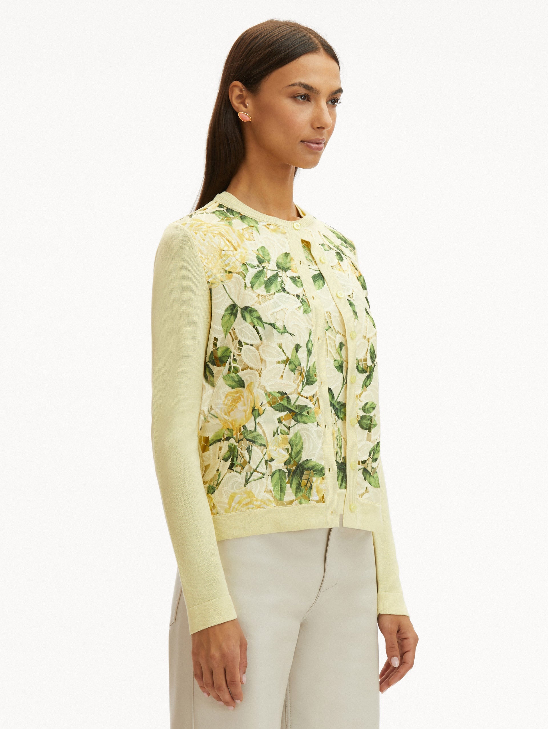 ENGLISH ROSE GUIPURE INSET CARDIGAN - 5