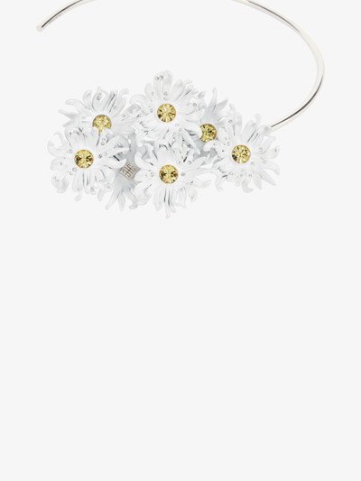 Givenchy DAISY TORQUE NECKLACE IN METAL AND ENAMEL WITH CRYSTALS outlook
