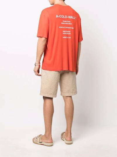 A-COLD-WALL* logo-print short-sleeve T-shirt outlook