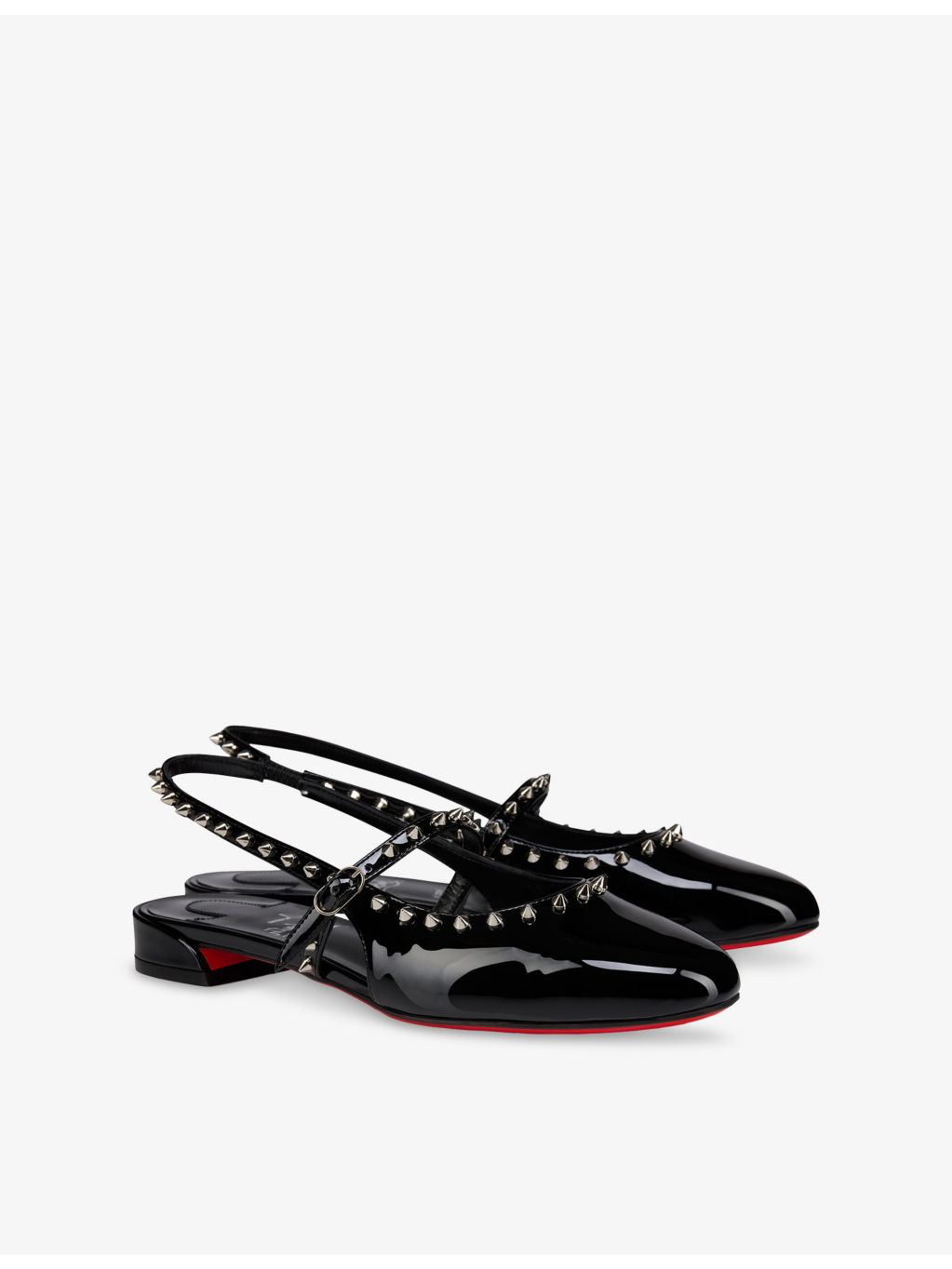 Sweet Janispikes Patent-Leather Ballerina Flats - 3