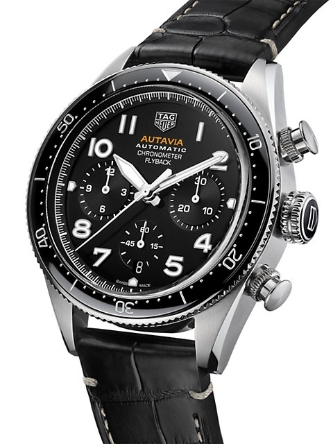 Autavia Flyback Stainless Steel Chronograph Watch - 3