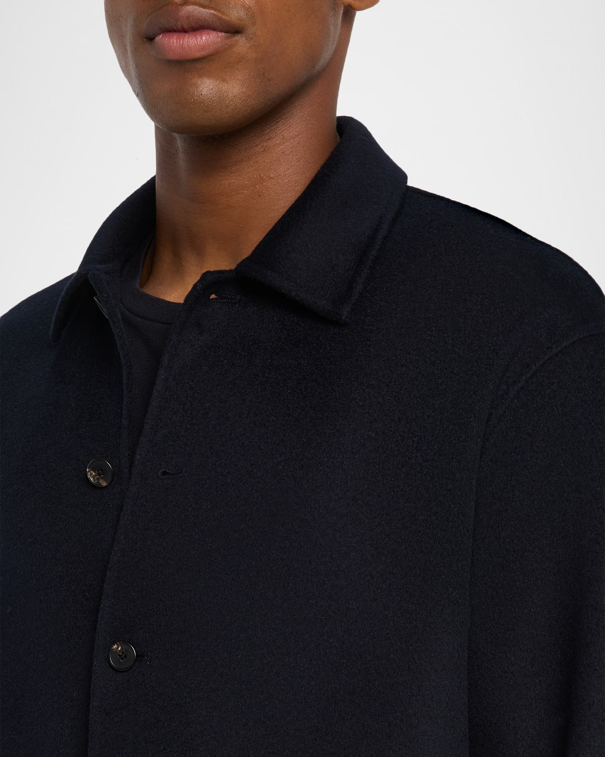 Men's Double-Face Wool Overshirt - 5