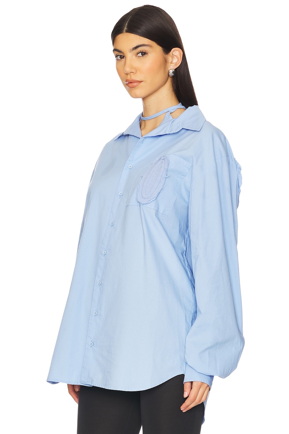 Distressed Oversized Shirt - 3