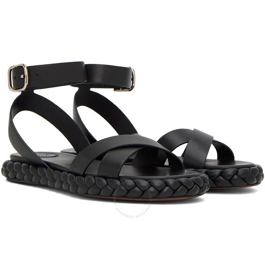 Chloe Braided Leather Pip Sandals - 2