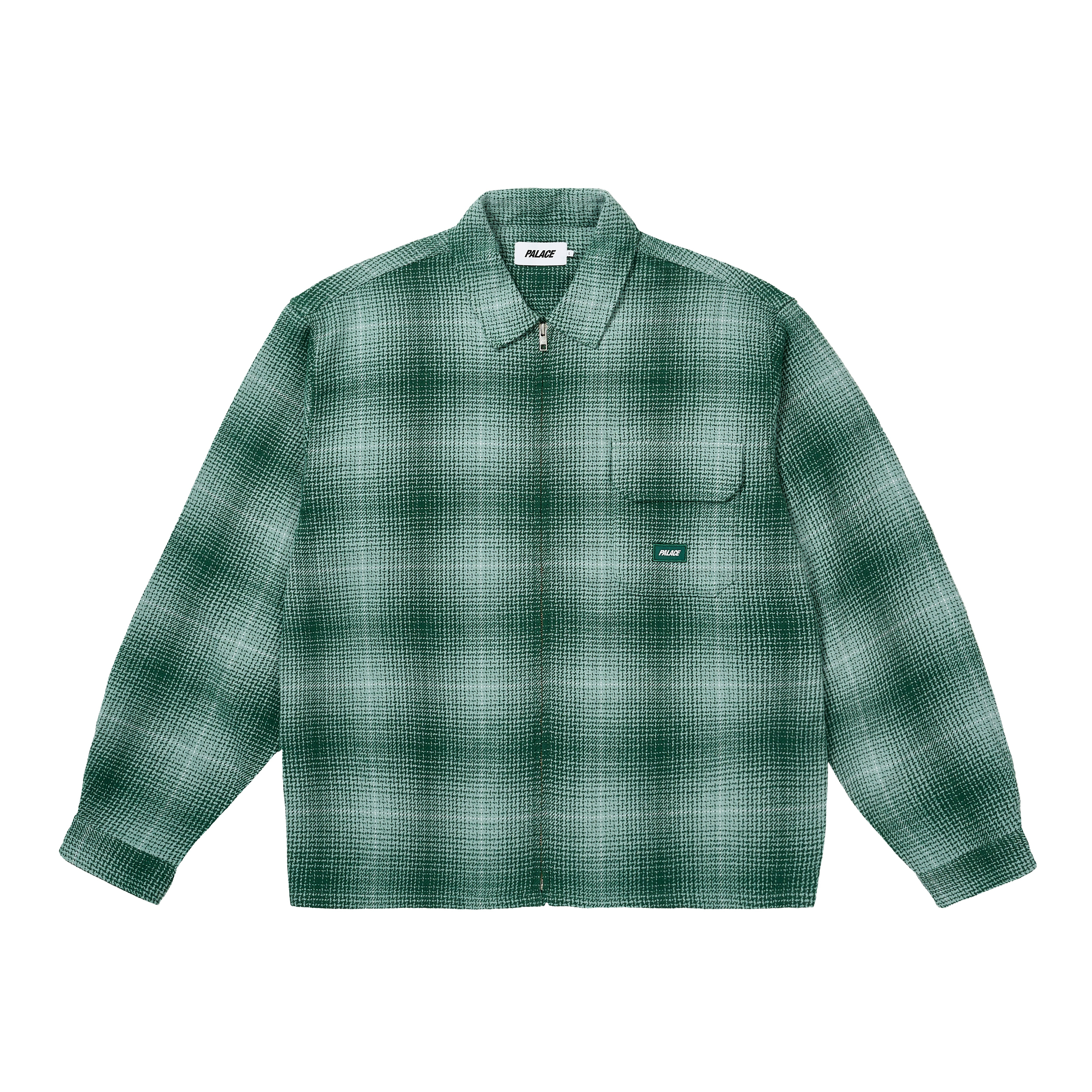 GHOST ZIP SHIRT GREEN - 1