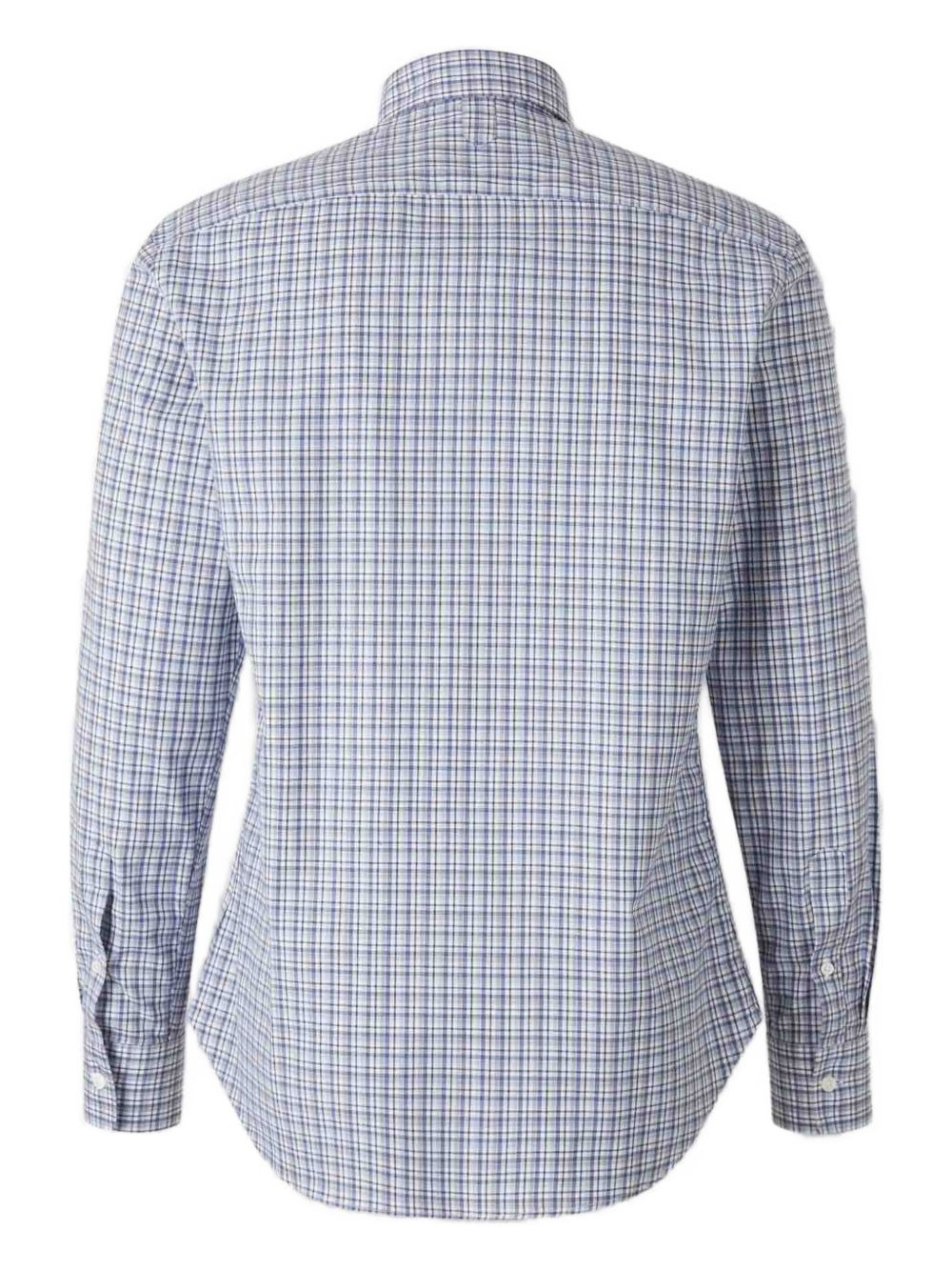 checked button-fastening shirt - 3