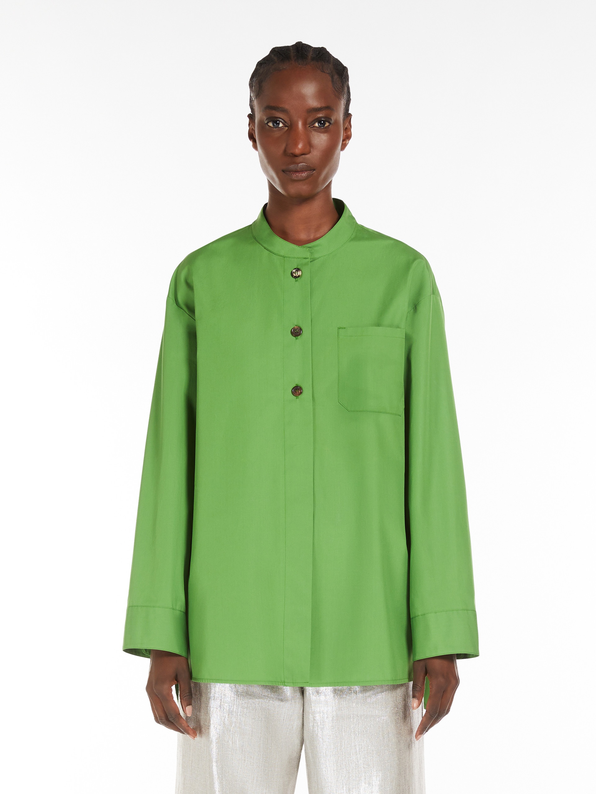 GIOSE Poplin Mandarin-neck shirt - 3