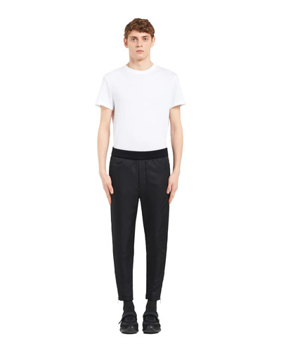 Prada Technical cotton fleece and nylon gabardine joggers outlook