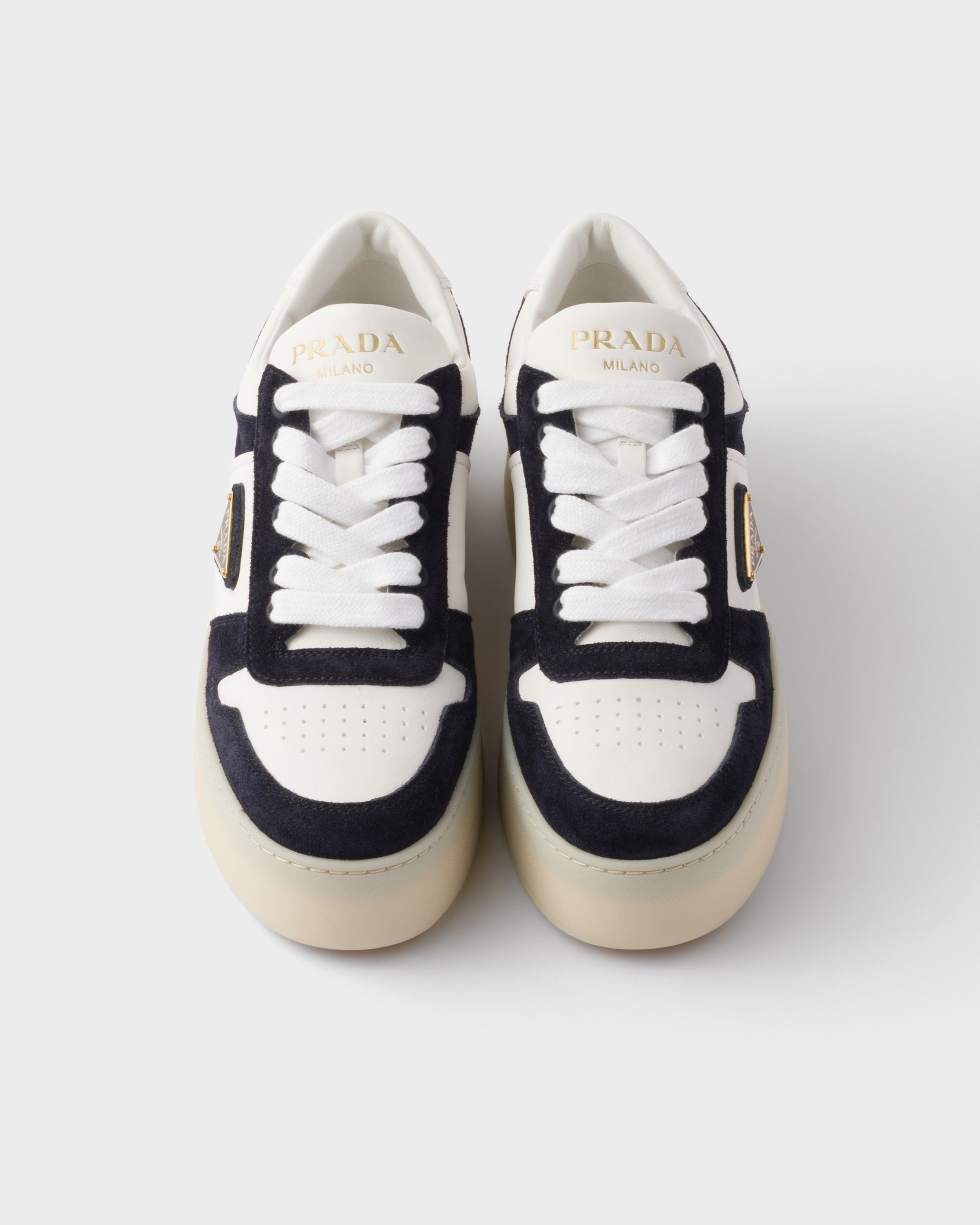 Downtown Bold nappa leather and suede sneakers - 3