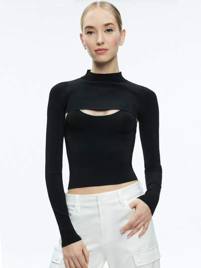Alice + Olivia ORION KNIT TANK AND SHRUG outlook