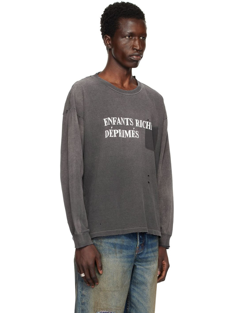 Black Classic Logo LS T-shirt 2