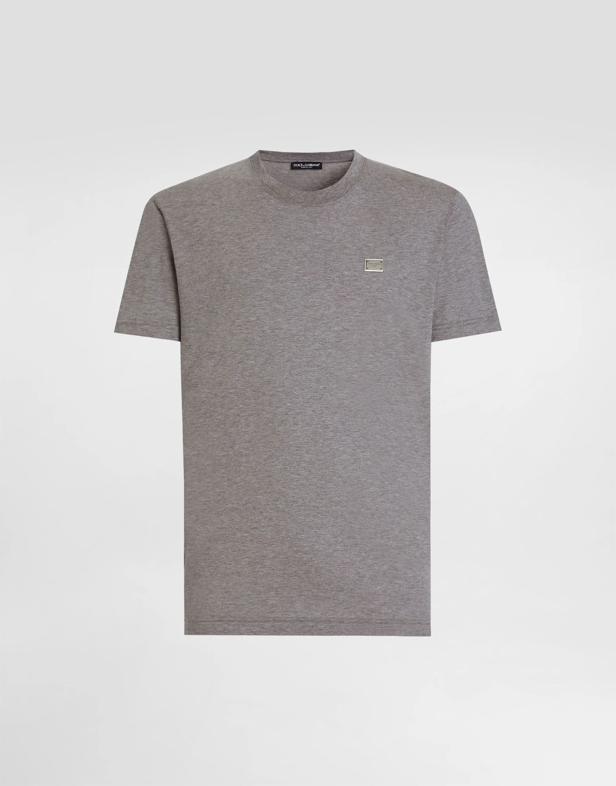 Cotton T-shirt with tag - 1