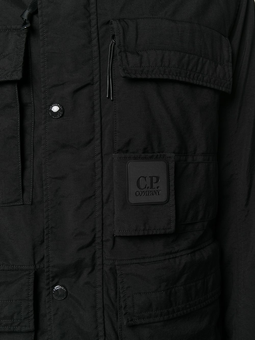 logo patch coat - 5