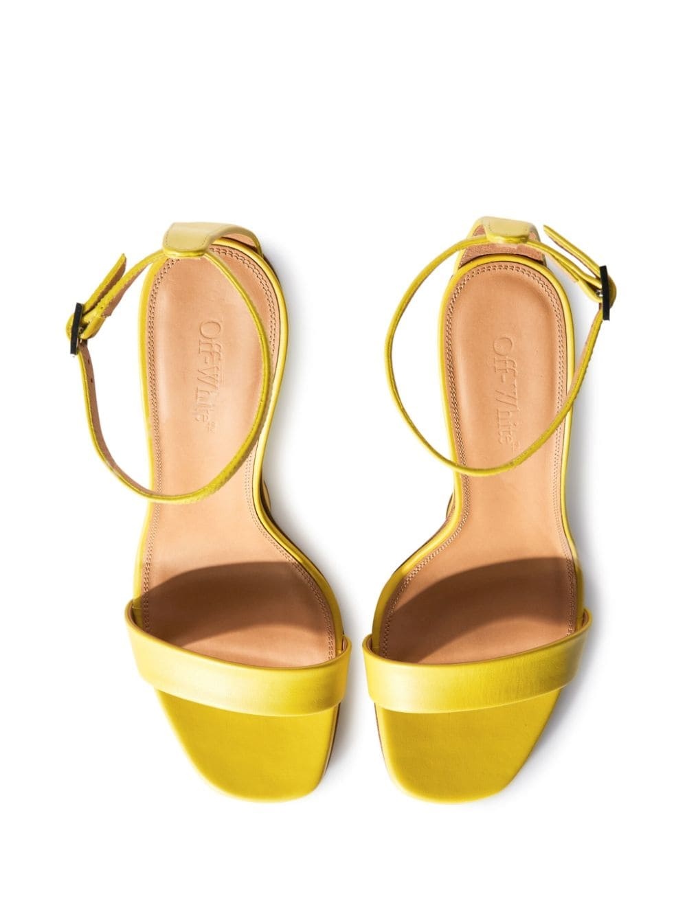 Jug wedge-heel leather sandals - 4