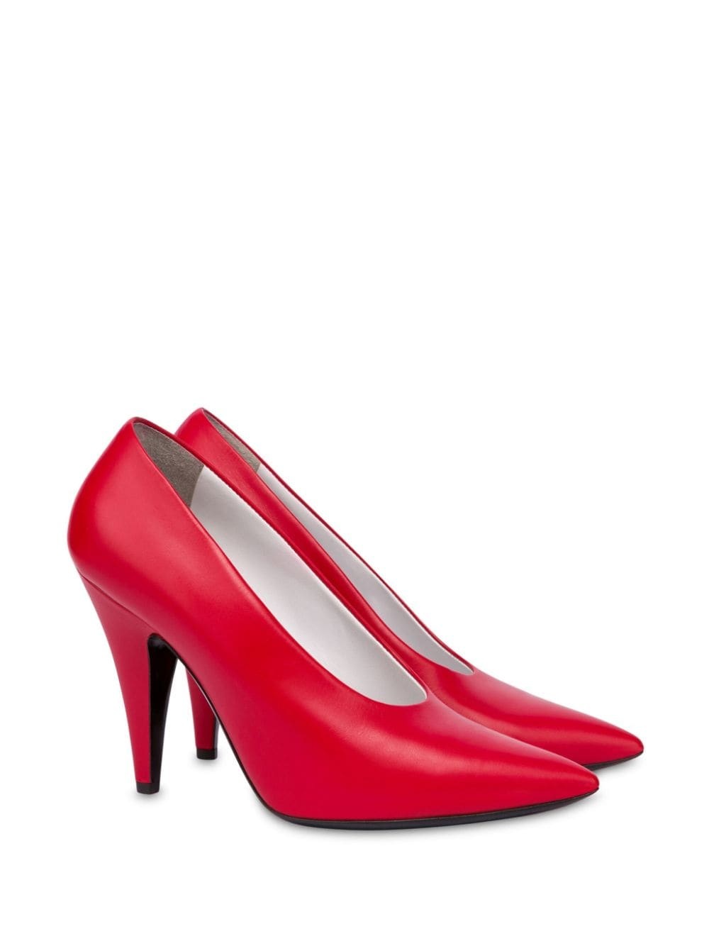 100mm leather pumps - 2