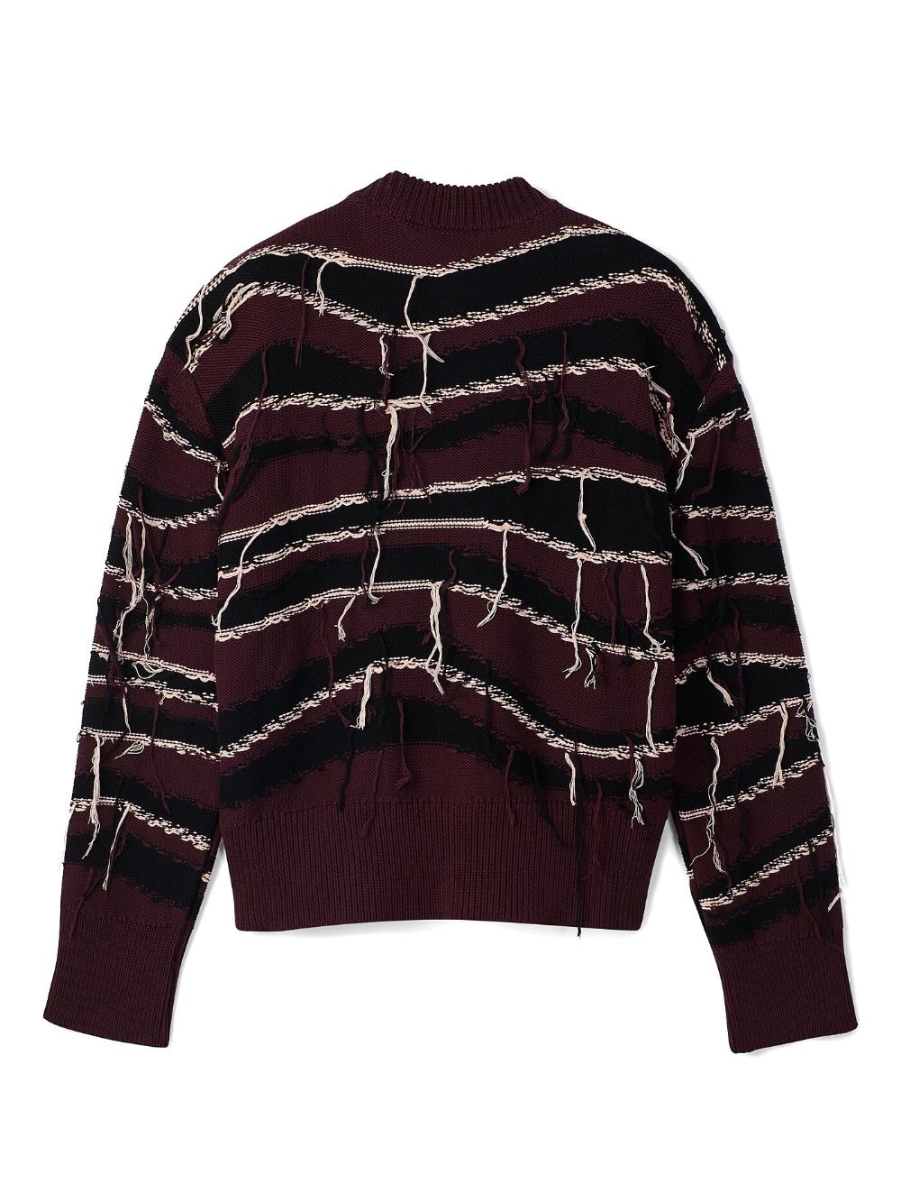 distressed knit sweater - 7