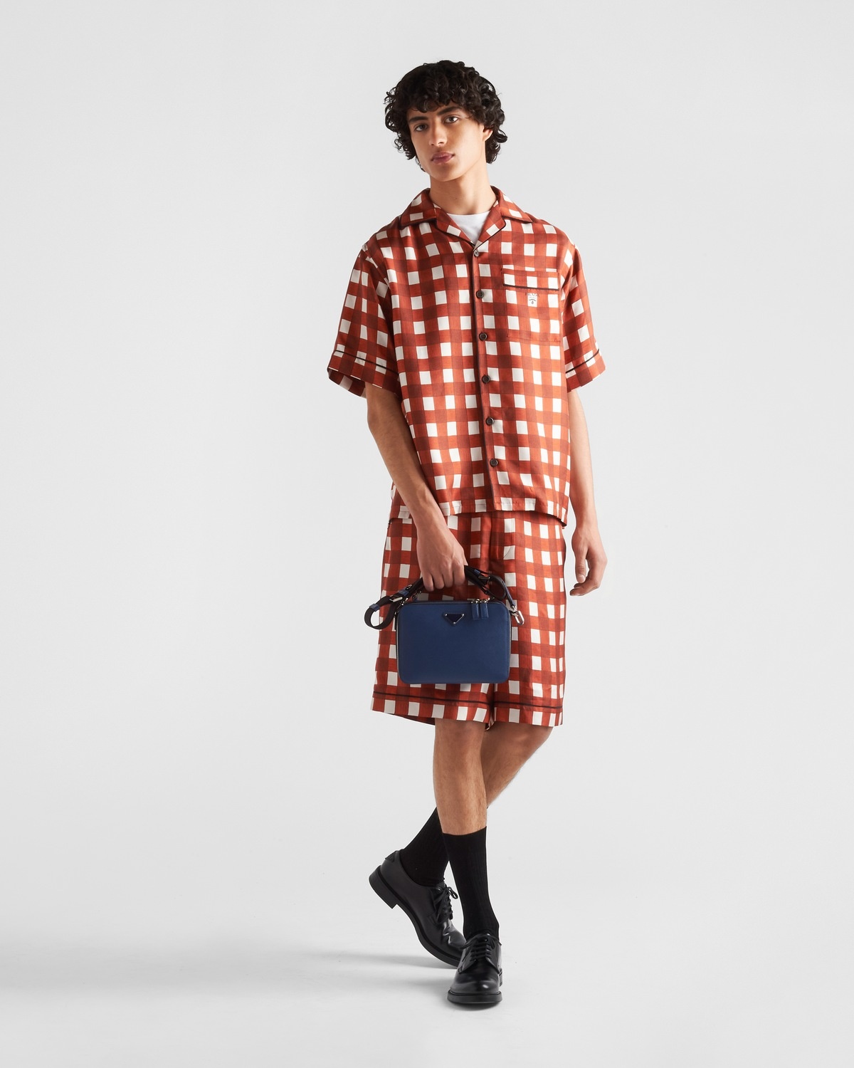 Printed silk Bermuda shorts - 2