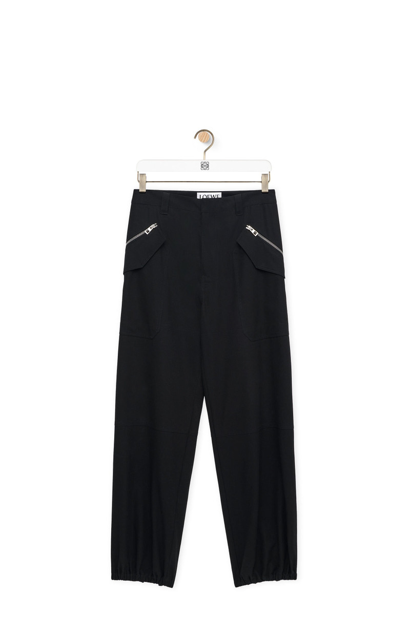 Cargo trousers in cotton - 1