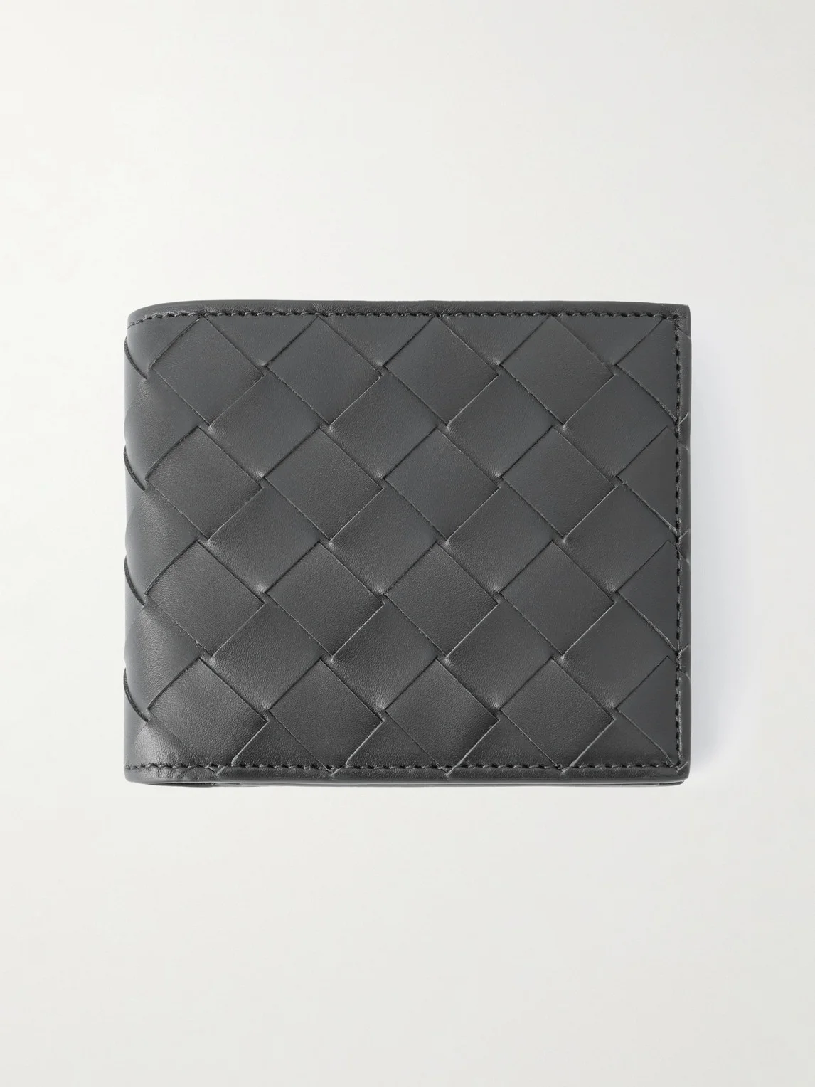 Intrecciato Leather Billfold Wallet - 1