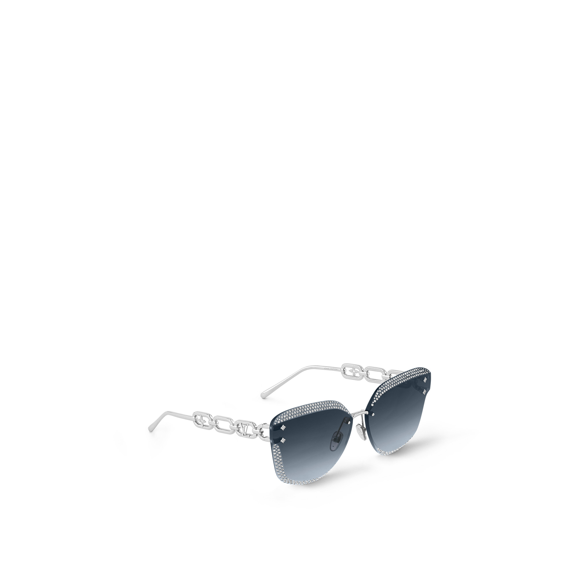 LV Jewel Strass Cat Eye Sunglasses - 3