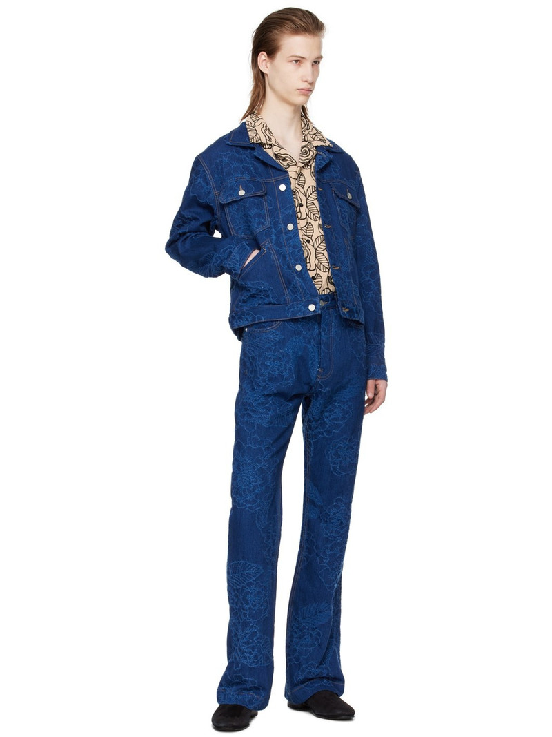 CMMN SWDN Indigo Harris Denim Jacket outlook