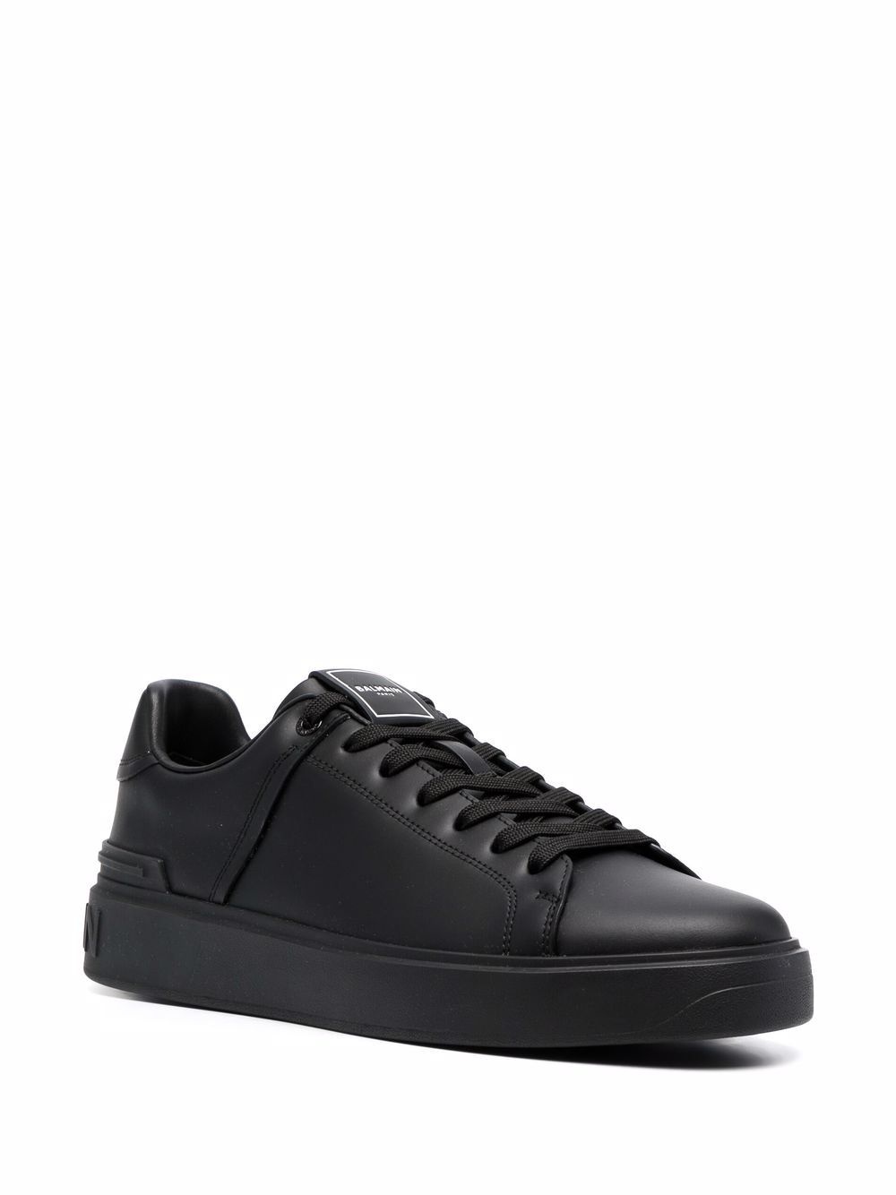 logo-patch lace-up sneakers - 2