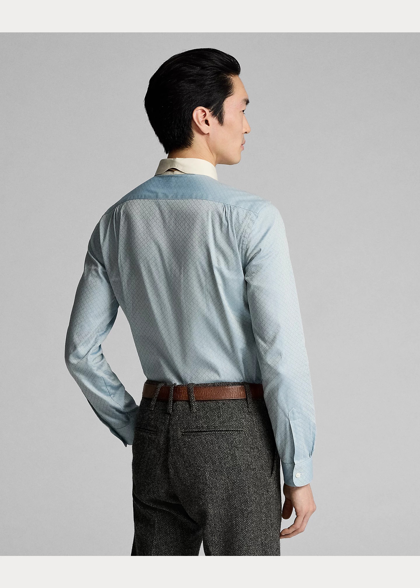Slim Fit Checked Dobby Shirt - 4