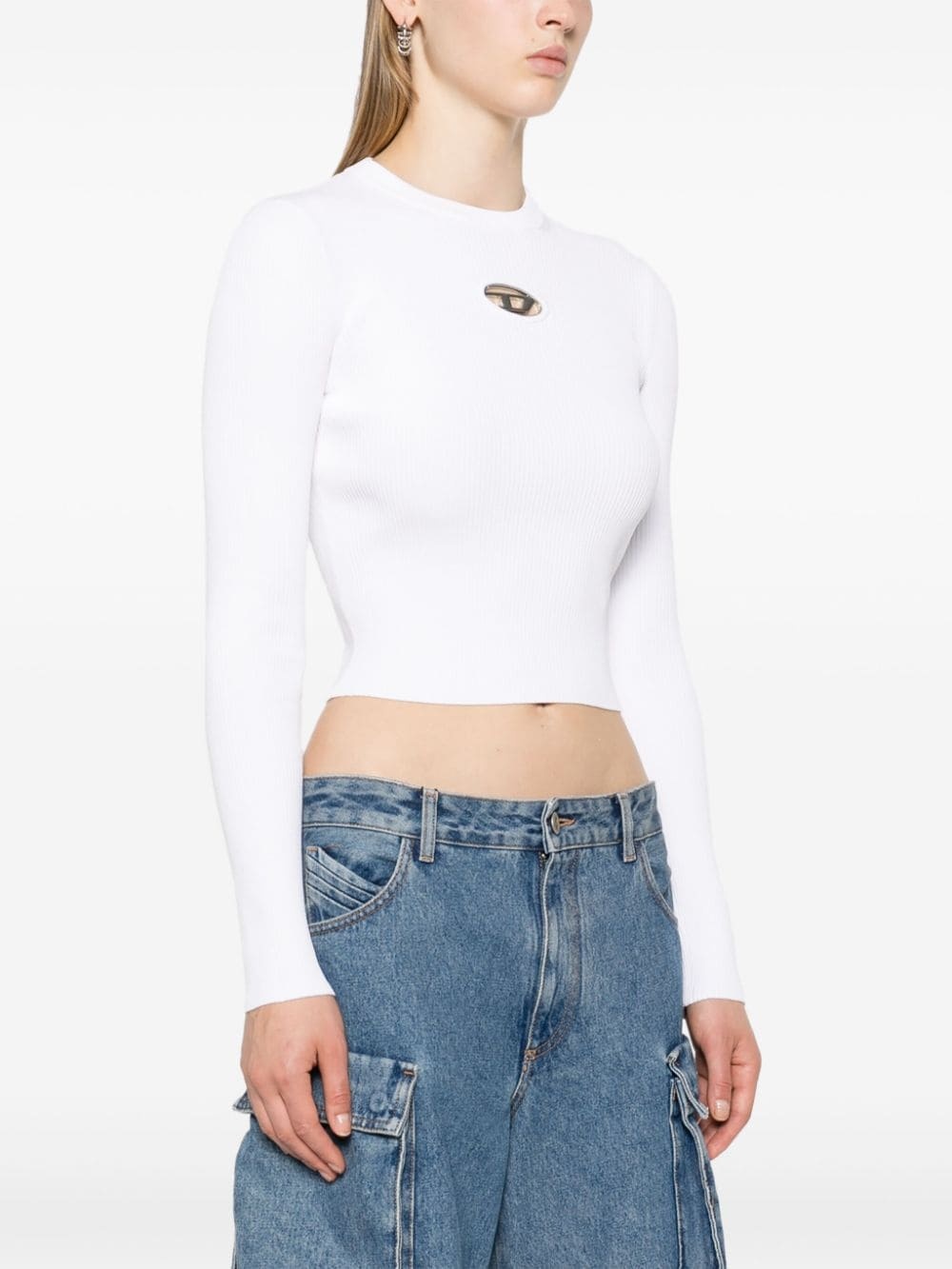 Oval D-plaque fine-ribbed top - 3