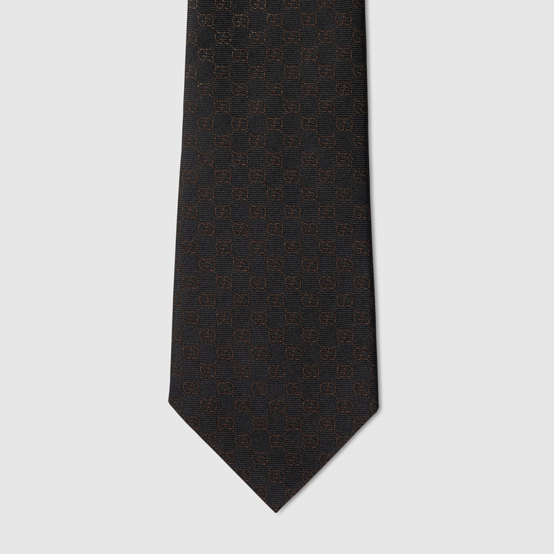 GUCCI GG silk jacquard tie outlook