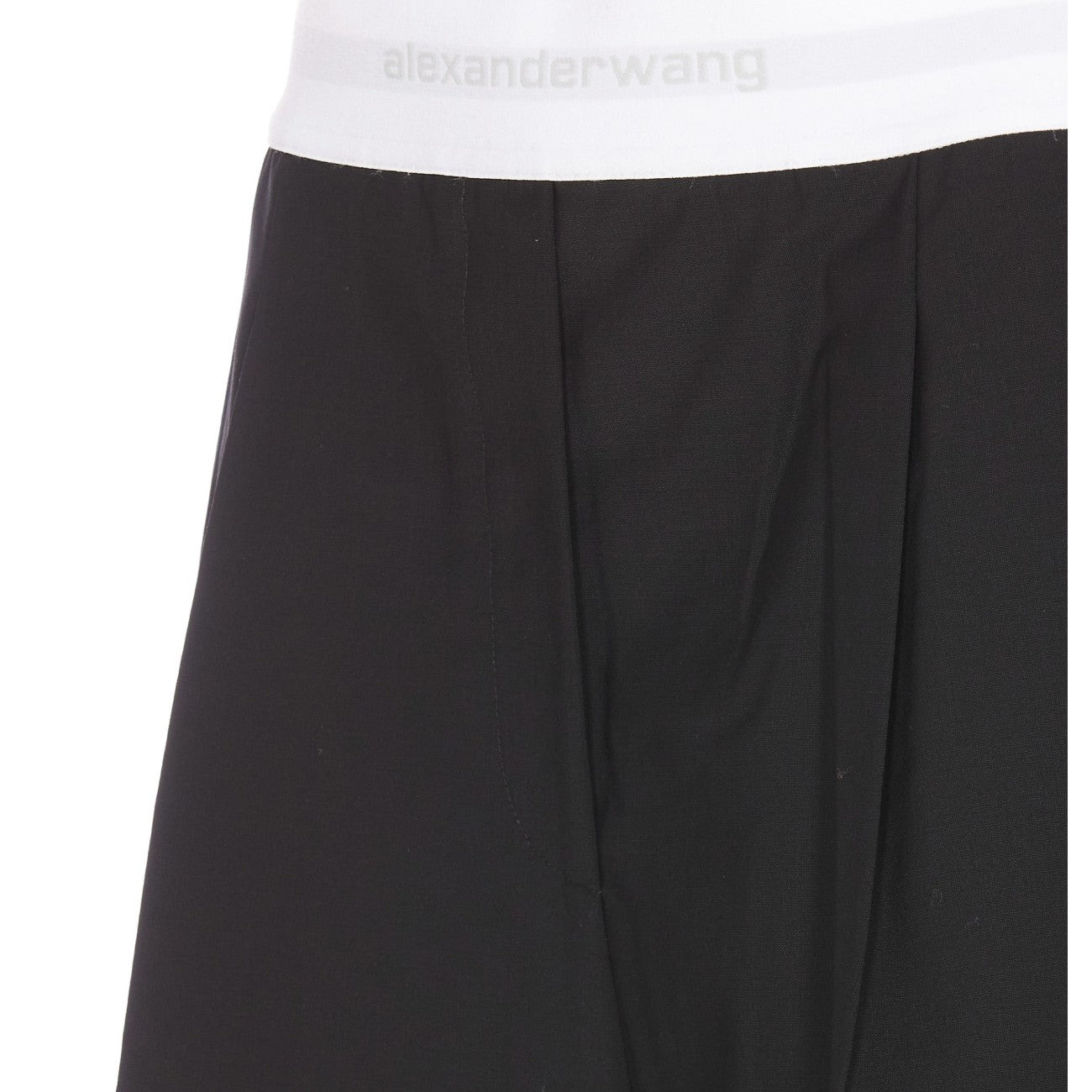 Alexander Wang Women High Waisted Pleated Short With Logo Elastic - 3