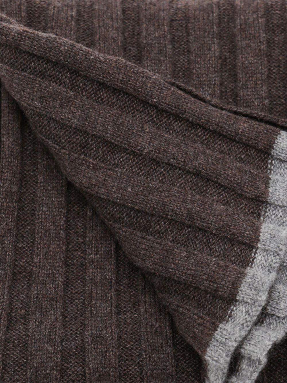 ribbed-knit wool scarf - 2