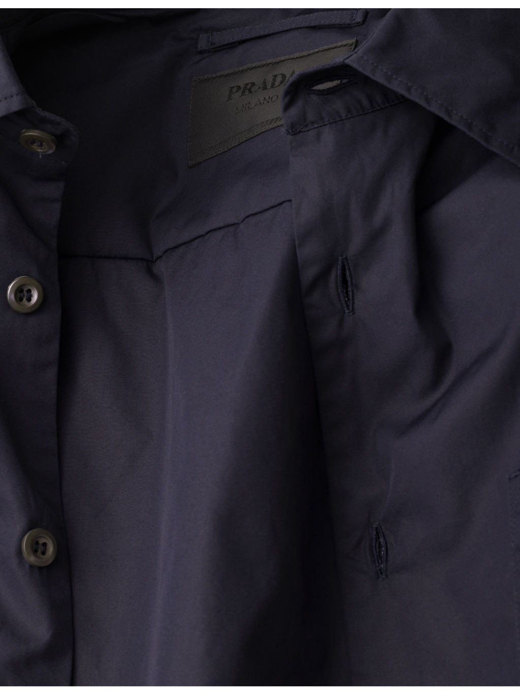 Triangle-Logo Padded Cotton Shirt - 6