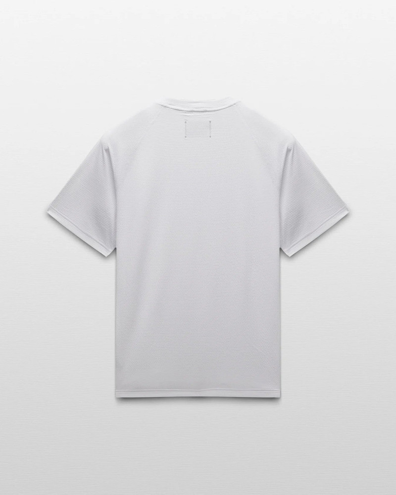 Reigning Champ Solotex Mesh Tiebreaker Standard Fit Tee White outlook