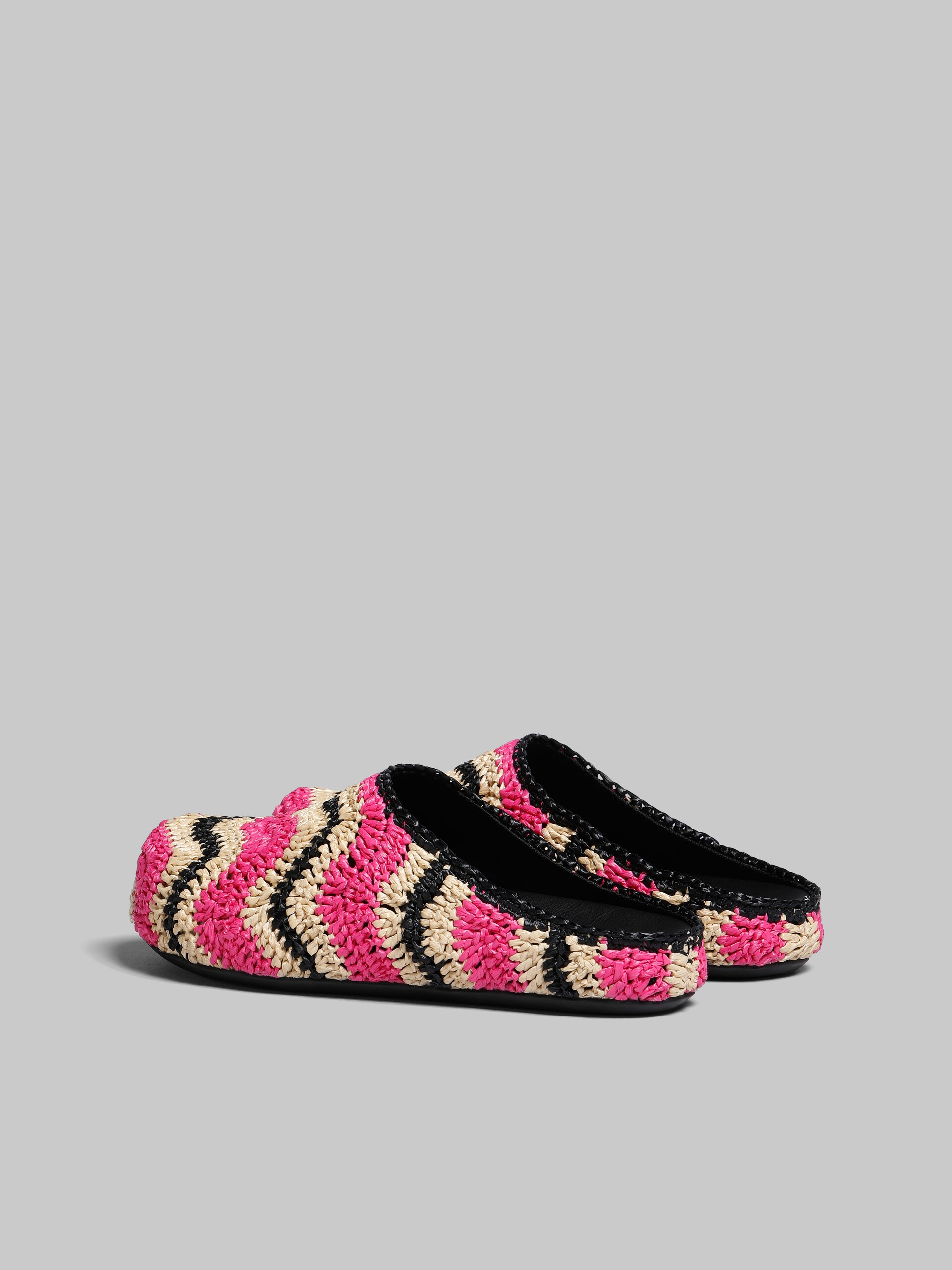 Marni MARNI X NO VACANCY INN - FUCHSIA CROCHET RAFFIA SABOT