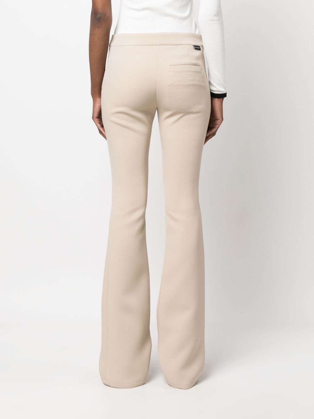 mid-rise flared trousers - 4