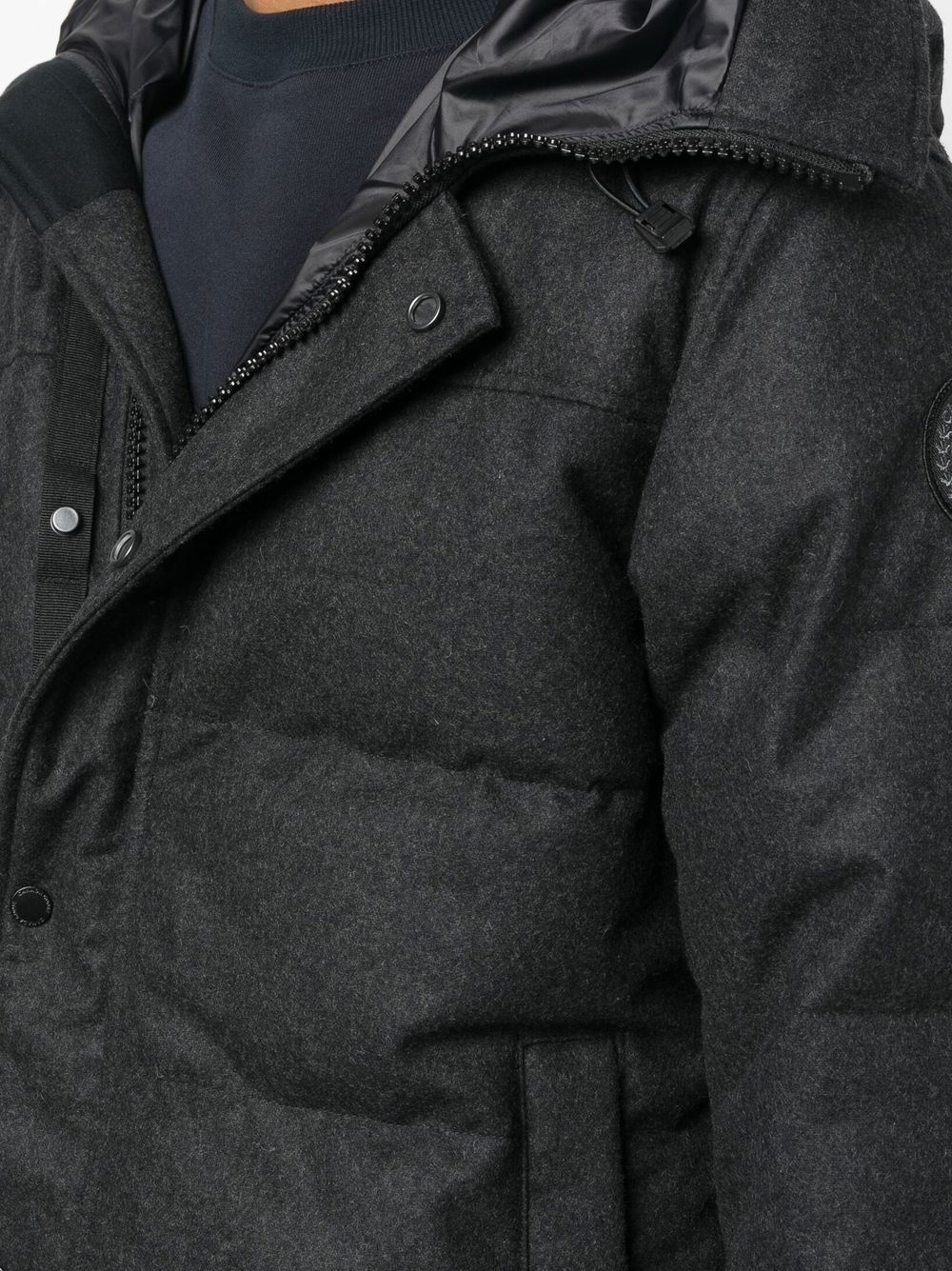 padded felt down jacket - 5