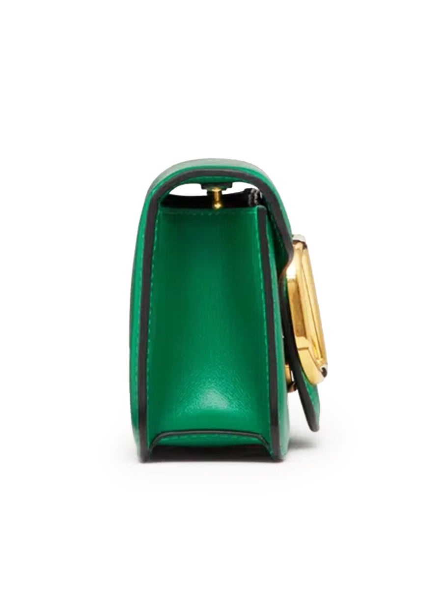 Loco Small Shoulder Bag in Calfskin Green - 5