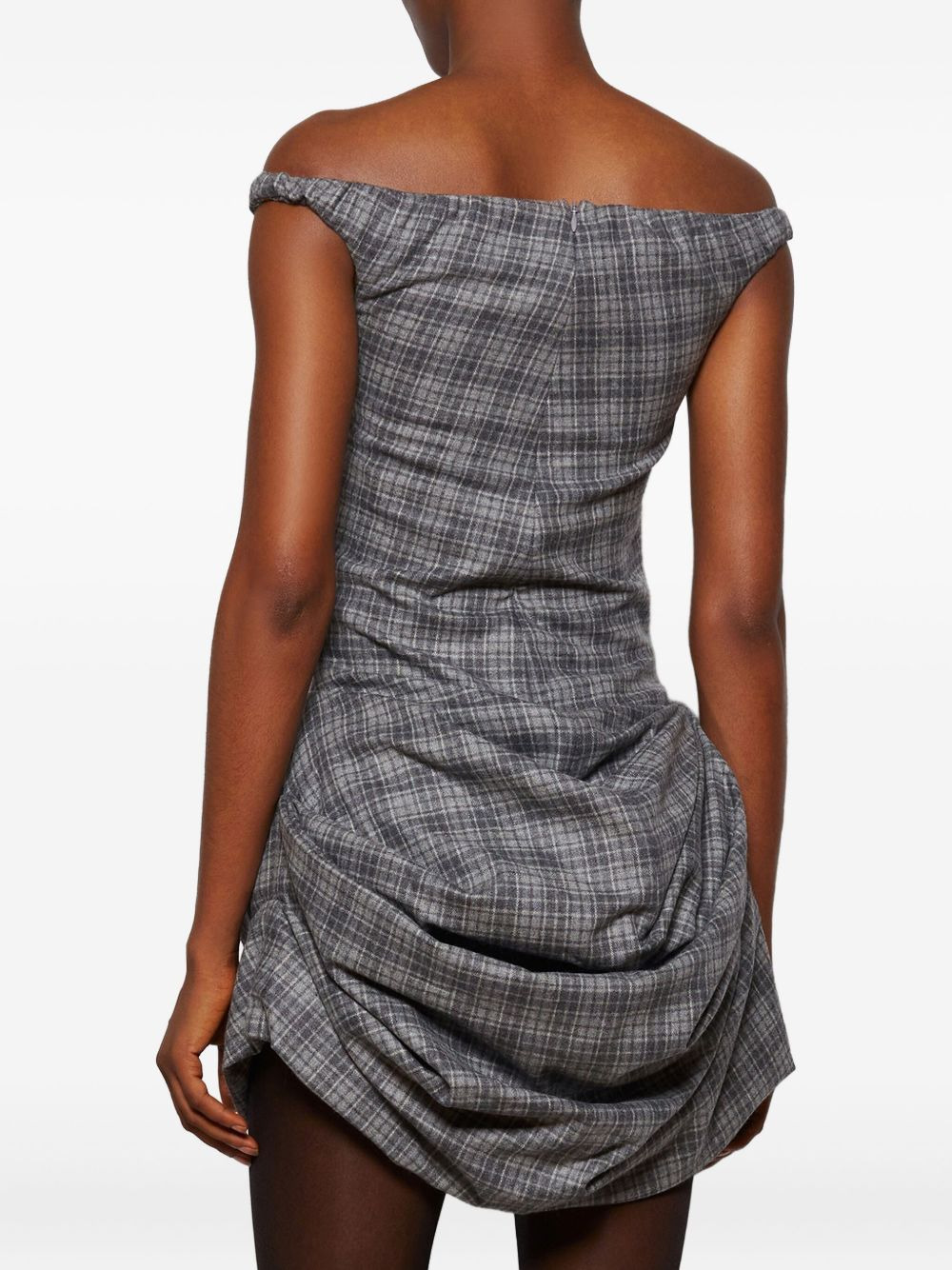 off-shoulder bustier dress - 5