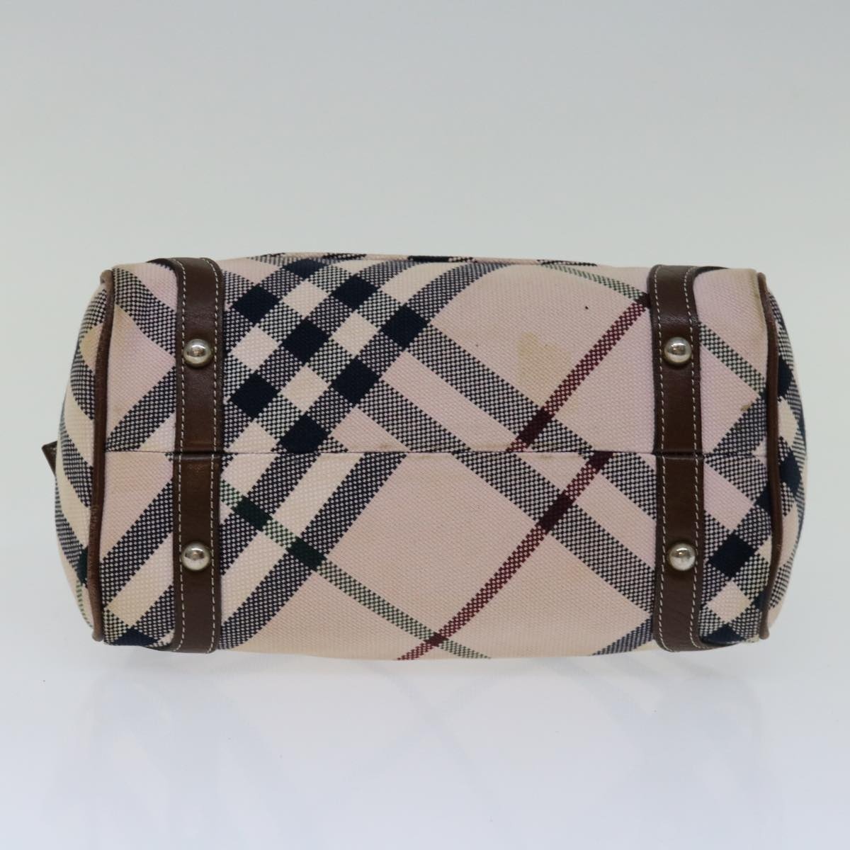 Burberry Nova Check Blue Label Hand Bag Canvas Beige - 6