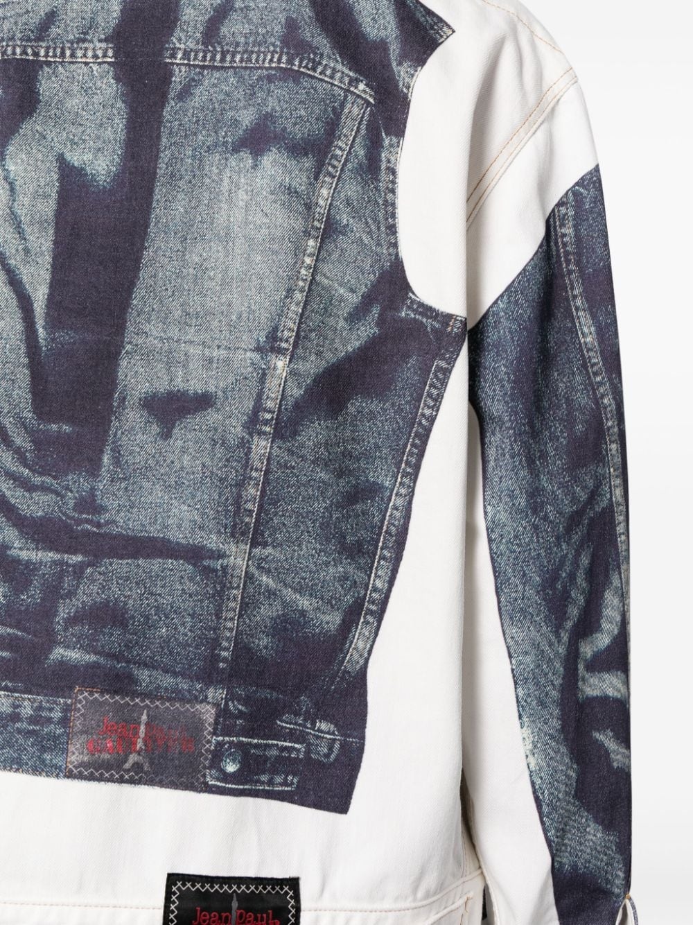 trompe l'oeil-print cotton jacket - 9