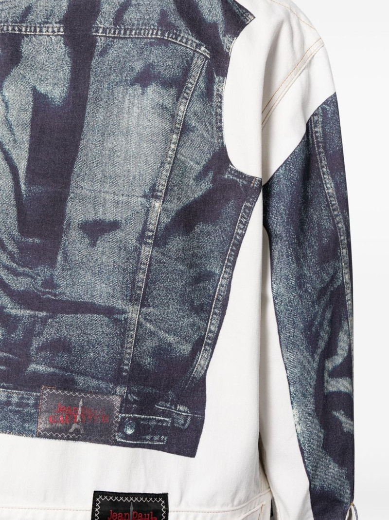 trompe l'oeil-print cotton jacket 5