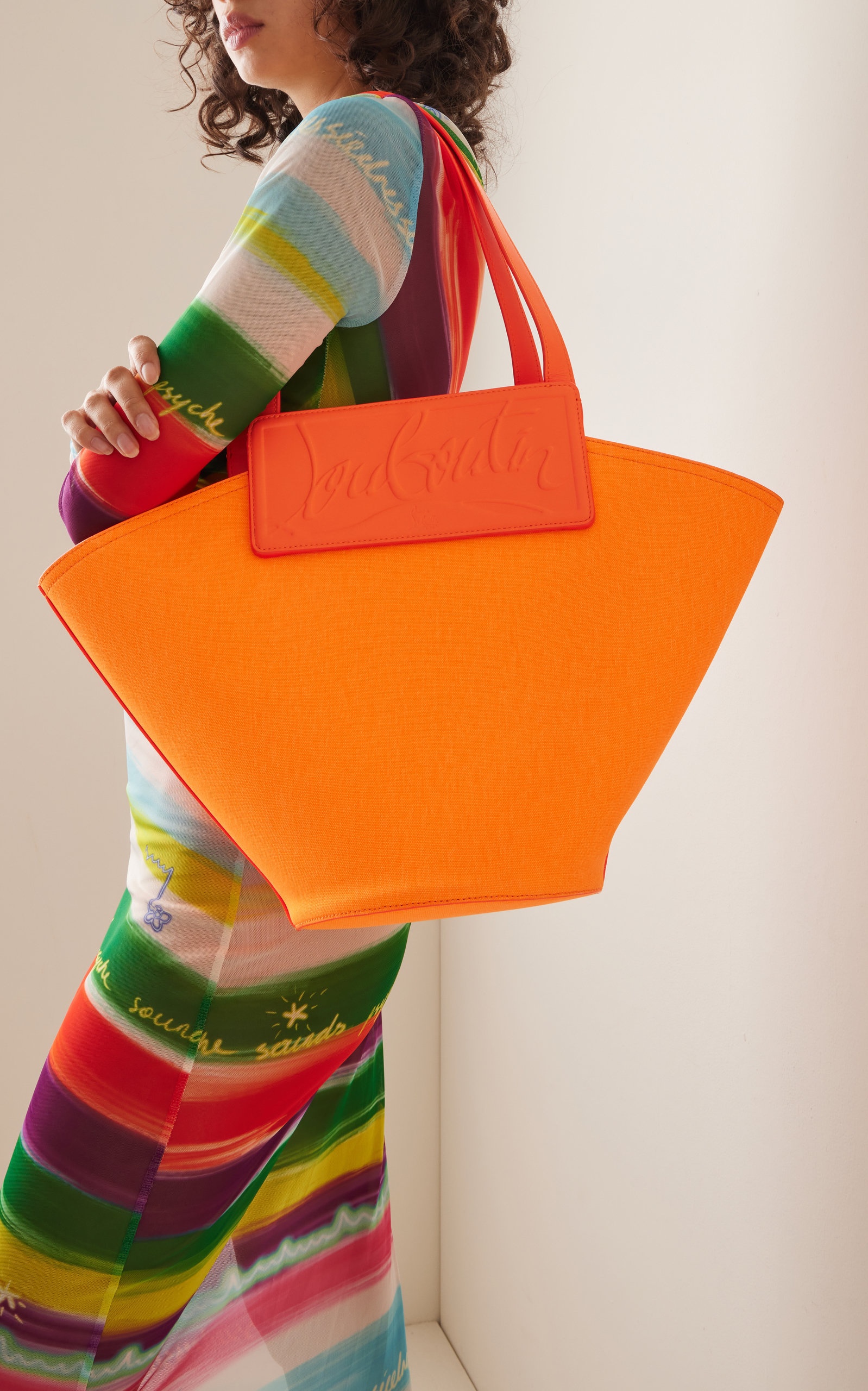 Loubishore Leather Tote Bag orange - 3