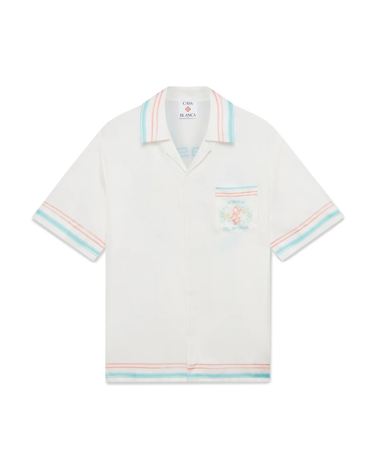Dance Joy Short Sleeve Silk Shirt - 1